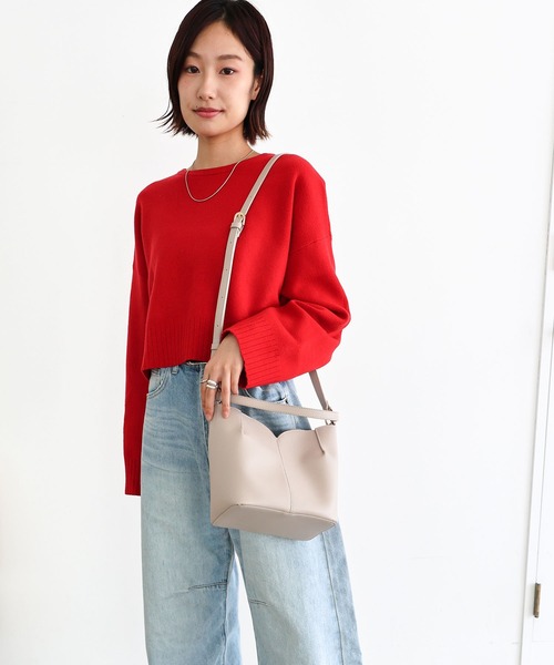 T・S・L(ティーエスエル)の「ハートカット2wayショルダーバッグ(ショルダーバッグ・レディース・レッド/ブラック/グレイッシュベージュ・FREE)」の5枚目の写真