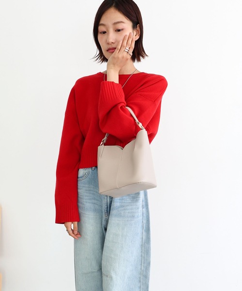 T・S・L(ティーエスエル)の「ハートカット2wayショルダーバッグ(ショルダーバッグ・レディース・レッド/ブラック/グレイッシュベージュ・FREE)」の6枚目の写真