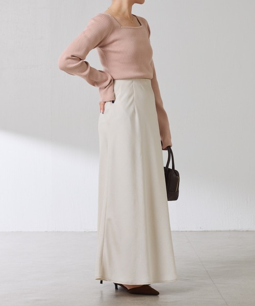 深スクエアリブニット/WEB限定カラー展開