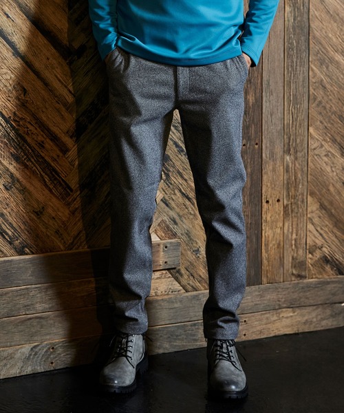 HIDEAWAYS NICOLE(ハイダウェイニコル)の「ダブルフェイス イージースラックス(スラックス・メンズ・ブラック/ライトグレー/グレー・MEDIUM/SMALL/X-LARGE/LARGE)」の3枚目の写真