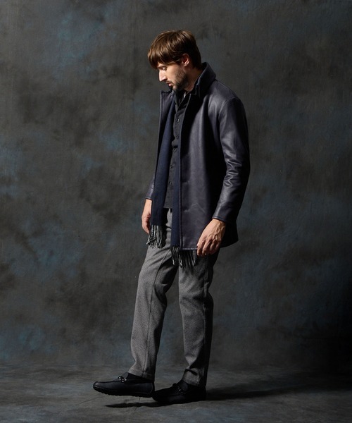 HIDEAWAYS NICOLE(ハイダウェイニコル)の「ダブルフェイス イージースラックス(スラックス・メンズ・ブラック/ライトグレー/グレー・MEDIUM/SMALL/X-LARGE/LARGE)」の8枚目の写真