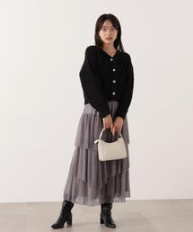 PROPORTION BODY DRESSING | ＜Ｅ＞エアリーティアードスカート / 1215227100(スカート)
