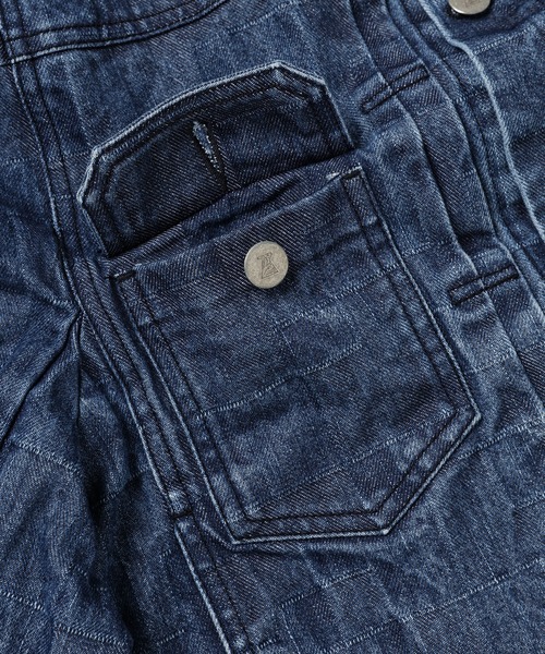 ANREALAGE（アンリアレイジ）の「BOX DENIM JACKET（デニムジャケット・メンズ・インディゴブルー/ブルー系その他・38/46）」の4枚目の写真