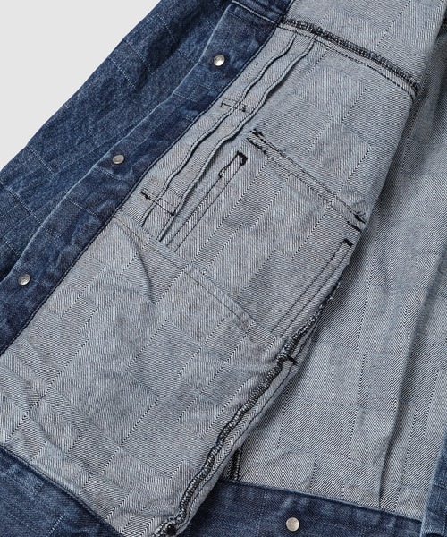 ANREALAGE（アンリアレイジ）の「BOX DENIM JACKET（デニムジャケット・メンズ・インディゴブルー/ブルー系その他・38/46）」の8枚目の写真