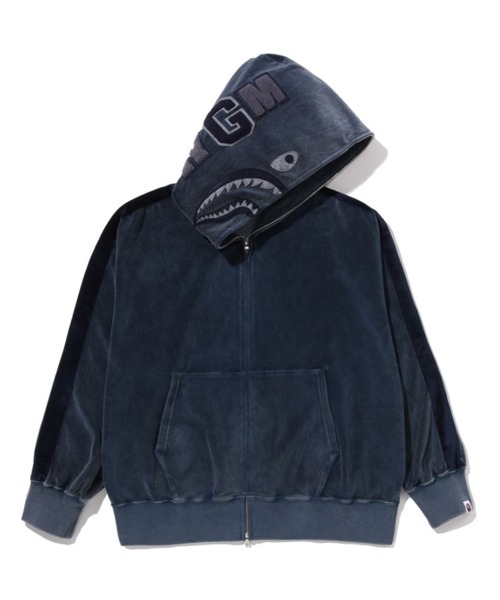 SNOW WASH SHARK RELAXED FIT FULL ZIP HOODIE（パーカー）｜A BATHING