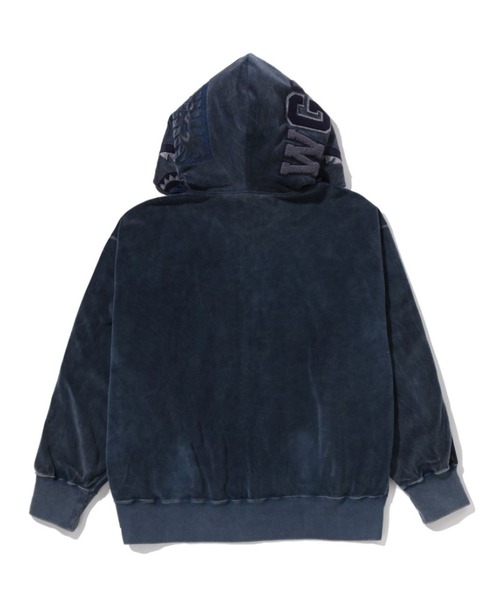 SNOW WASH SHARK RELAXED FIT FULL ZIP HOODIE（パーカー）｜A BATHING