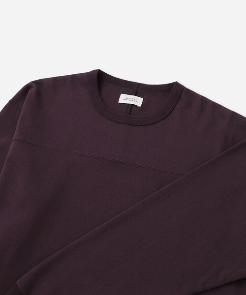 Saturdays NYC（サタデーズ ニューヨークシティ ）の「Varsity Relaxed LS Tee（Tシャツ/カットソー・メンズ・チャコールグレー/オフホワイト/ワイン・S/L/M/X-SMALL）」の8枚目の写真