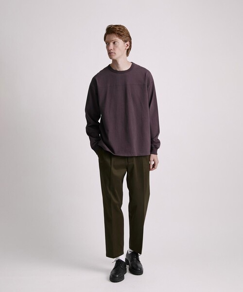 Saturdays NYC（サタデーズ ニューヨークシティ ）の「Varsity Relaxed LS Tee（Tシャツ/カットソー・メンズ・チャコールグレー/オフホワイト/ワイン・S/L/M/X-SMALL）」の5枚目の写真