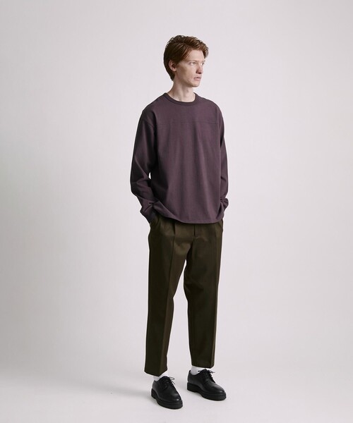 Saturdays NYC（サタデーズ ニューヨークシティ ）の「Varsity Relaxed LS Tee（Tシャツ/カットソー・メンズ・チャコールグレー/オフホワイト/ワイン・S/L/M/X-SMALL）」の20枚目の写真