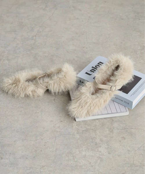 セール】ベルトアクセントエコファーパンプス（パンプス）｜THE YOn