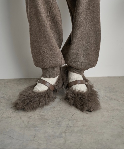 セール】ベルトアクセントエコファーパンプス（パンプス）｜THE YOn