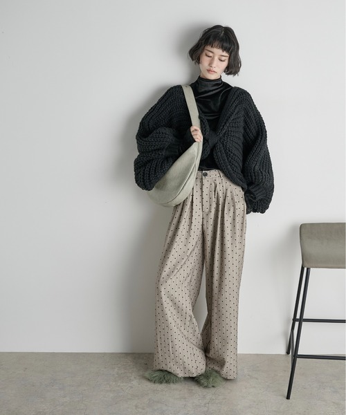 でこぴん様☆yinyang☆ハンドウーブントップ☆グレー でこぴん様☆yinyang☆ハンドウーブントップ☆グレー