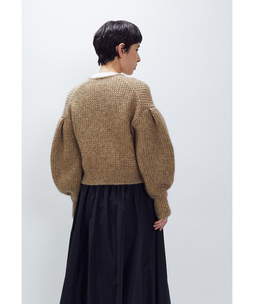 1er Arrondissement(プルミエアロンディスモン)の「ラメモヘアリリヤーンボレロカーディガン(ニット/セーター・レディース・ゴールド/シルバー系その他・FREE)」の7枚目の写真