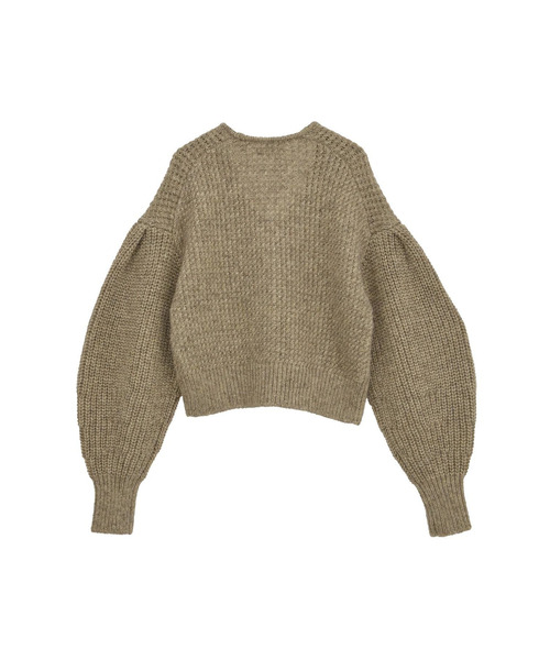 1er Arrondissement(プルミエアロンディスモン)の「ラメモヘアリリヤーンボレロカーディガン(ニット/セーター・レディース・ゴールド/シルバー系その他・FREE)」の12枚目の写真