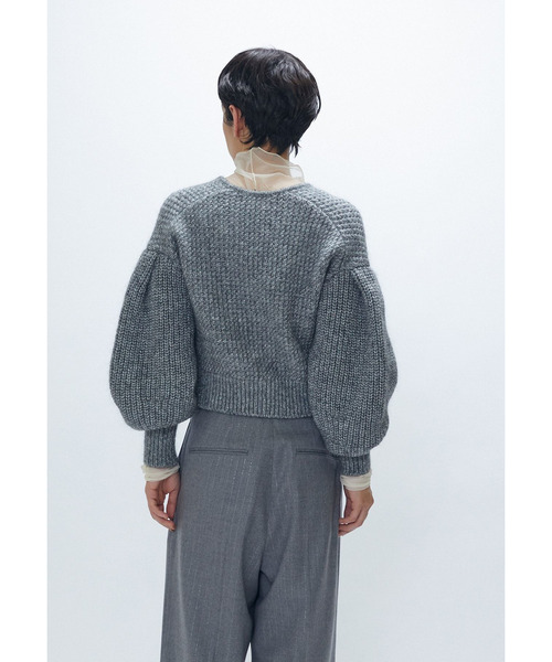 1er Arrondissement(プルミエアロンディスモン)の「ラメモヘアリリヤーンボレロカーディガン(ニット/セーター・レディース・ゴールド/シルバー系その他・FREE)」の19枚目の写真