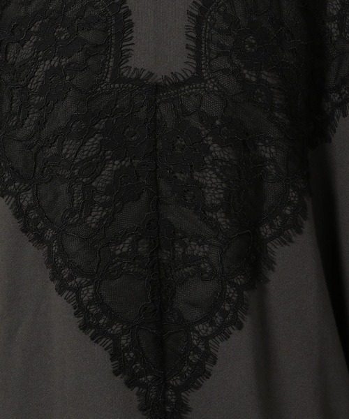 LAKOLE（ラコレ）の「レースドッキングスウェット / 605433（スウェット・レディース・バーガンディー/オートミール/チャコール・FREE）」の22枚目の写真