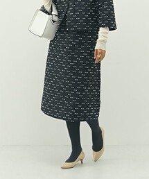 NOLLEY’S | 《セットアップ対応》ウォッシャブルリボンジャガードAラインスカート(スカート)