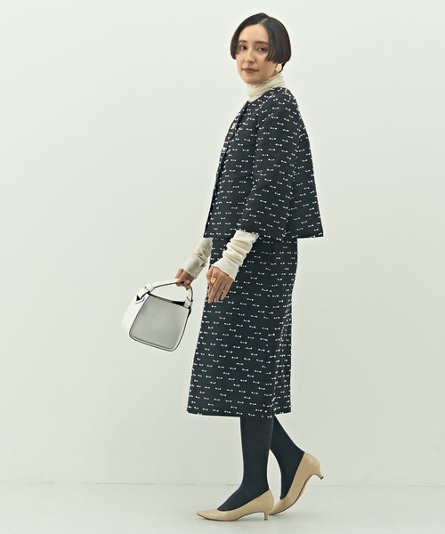 NOLLEY’S（ノーリーズ）の「《セットアップ対応》ウォッシャブルリボンジャガードAラインスカート（スカート・レディース・ベージュ系その他/ブラック系その他・36/38）」の19枚目の写真