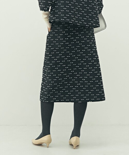 NOLLEY’S（ノーリーズ）の「《セットアップ対応》ウォッシャブルリボンジャガードAラインスカート（スカート・レディース・ベージュ系その他/ブラック系その他・36/38）」の21枚目の写真