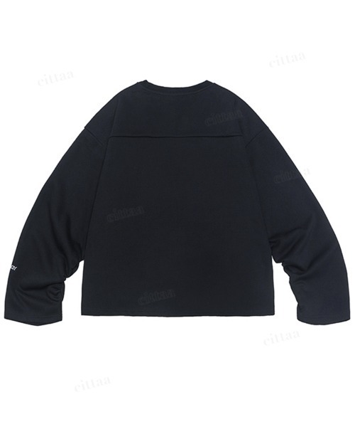 韓国ファッション 86刺繍デザインVネックスウェット（スウェット