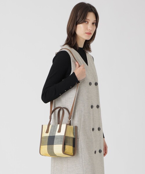 クレストブリッジチェックスラブプリペラトート（ショルダーバッグ