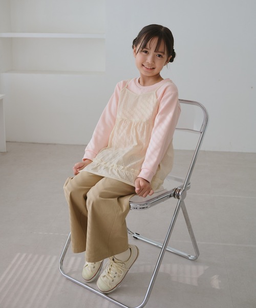 ROPE' PICNIC（ロペピクニック）の「【KIDS/キッズ】レースチュニックワンピース（ワンピース・キッズ・ホワイト/オフホワイト・S/L/M）」の7枚目の写真