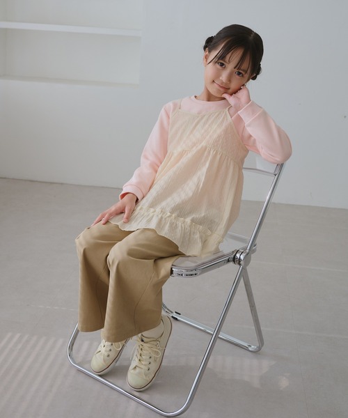 ROPE' PICNIC（ロペピクニック）の「【KIDS/キッズ】レースチュニックワンピース（ワンピース・キッズ・ホワイト/オフホワイト・S/L/M）」の8枚目の写真