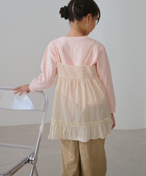 ROPE' PICNIC（ロペピクニック）の「【KIDS/キッズ】レースチュニックワンピース（ワンピース・キッズ・ホワイト/オフホワイト・S/L/M）」の10枚目の写真