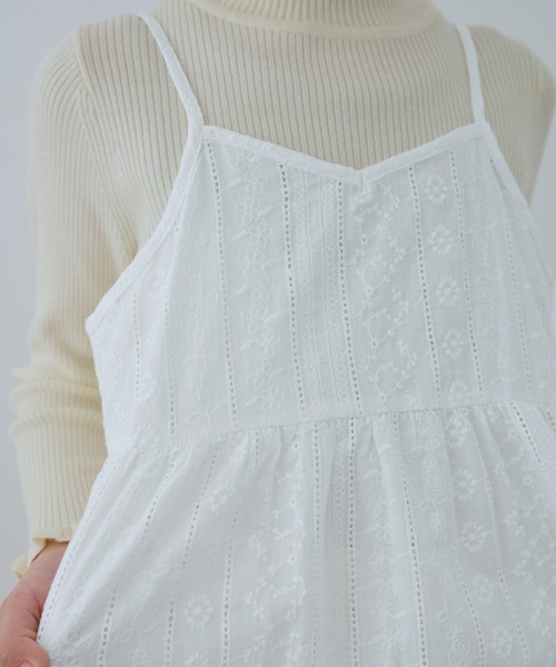 ROPE' PICNIC（ロペピクニック）の「【KIDS/キッズ】レースチュニックワンピース（ワンピース・キッズ・ホワイト/オフホワイト・S/L/M）」の14枚目の写真