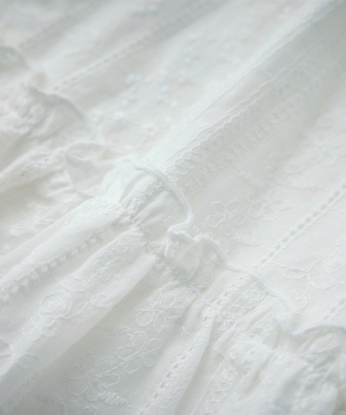 ROPE' PICNIC（ロペピクニック）の「【KIDS/キッズ】レースチュニックワンピース（ワンピース・キッズ・ホワイト/オフホワイト・S/L/M）」の19枚目の写真
