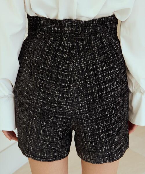 AND COUTURE(アンドクチュール)の「ツイードショートパンツ(その他パンツ・レディース・ブラック/オフホワイト・SMALL/MEDIUM)」の16枚目の写真