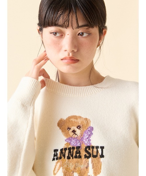 ANNA SUI（アナスイ）の「【LILY BROWN ×ANNA SUI】バタフライLily Bearニット（ニット/セーター・レディース・ミント/パープル/ネイビー/オフホワイト・FREE）」の10枚目の写真
