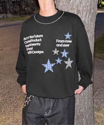 Tシャツ/カットソー（ブラック/黒色系・ビジュー）ファッション