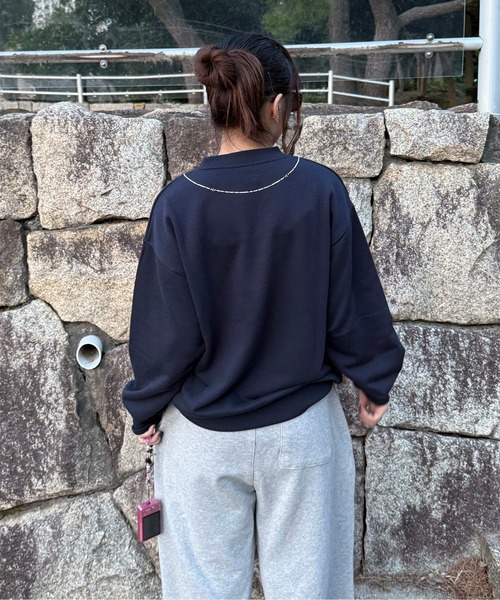 sedacle(セダクル)の「ラインストーンチェックアップリケトップス(Tシャツ/カットソー・メンズ・グレー/ネイビー/ブラック・SMALL/MEDIUM/LARGE)」の12枚目の写真