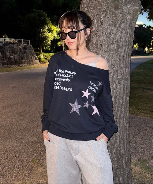 sedacle(セダクル)の「ラインストーンチェックアップリケトップス(Tシャツ/カットソー・メンズ・グレー/ネイビー/ブラック・SMALL/MEDIUM/LARGE)」の9枚目の写真