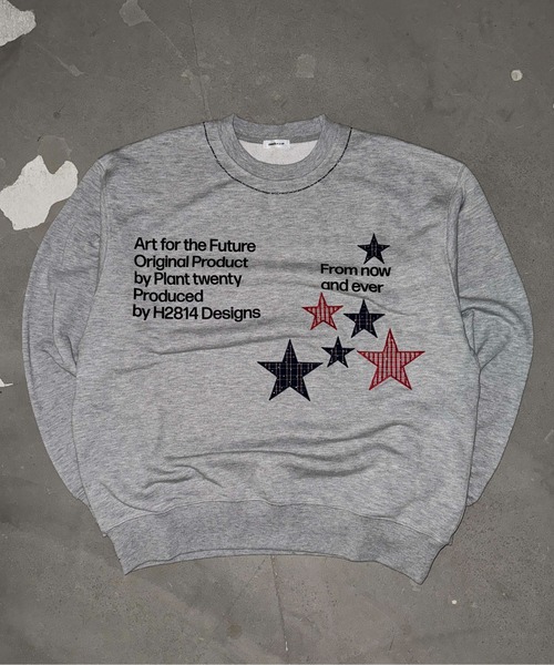 sedacle(セダクル)の「ラインストーンチェックアップリケトップス(Tシャツ/カットソー・メンズ・グレー/ネイビー/ブラック・SMALL/MEDIUM/LARGE)」の6枚目の写真