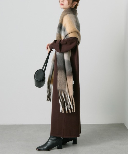 ニット ポロワンピース（ワンピース）｜PUAL CE CIN（ピュアルセシン