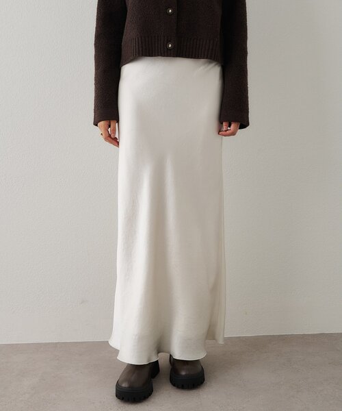 Whim Gazette（ウィムガゼット）の「サテンフレアスカート（スカート・レディース・ブラック/オフホワイト・38/36）」の13枚目の写真