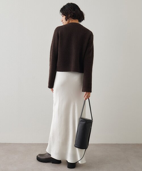 Whim Gazette（ウィムガゼット）の「サテンフレアスカート（スカート・レディース・ブラック/オフホワイト・38/36）」の18枚目の写真