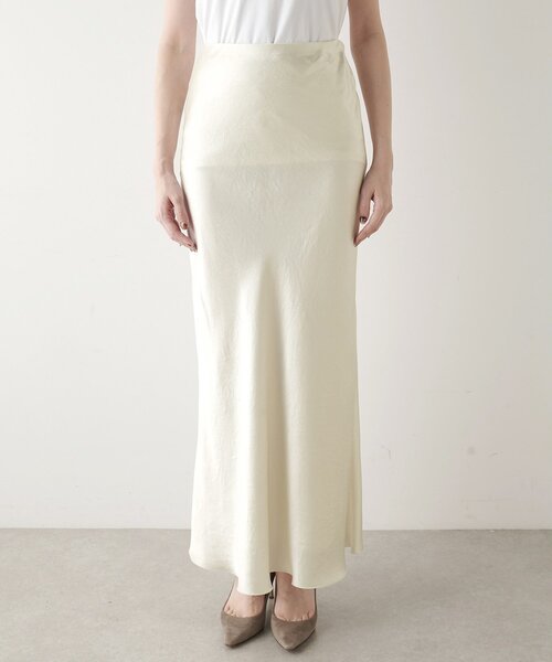 サテンフレアスカート（スカート）｜Whim Gazette（ウィムガゼット）の