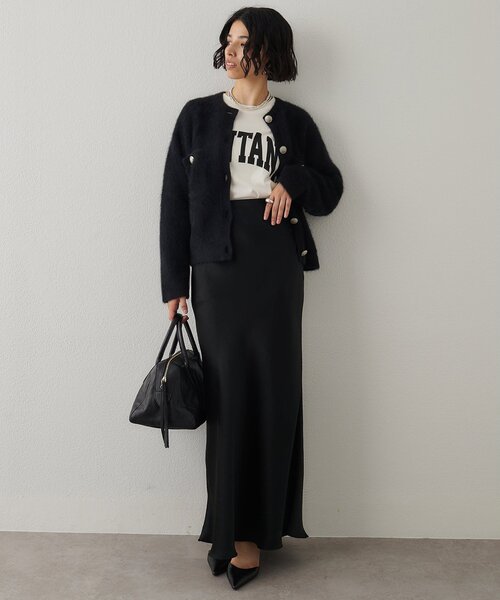 サテンフレアスカート（スカート）｜Whim Gazette（ウィムガゼット）の