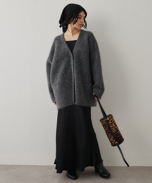 Whim Gazette（ウィムガゼット）の「サテンフレアスカート（スカート・レディース・ブラック/オフホワイト・38/36）」の12枚目の写真