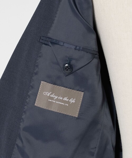 A DAY IN THE LIFE UNITED ARROWS(アデイインザライフユナイテッドアローズ)の「メランジ ドビー 2ボタンジャケット-セットアップ対応-<A DAY IN THE LIFE>(テーラードジャケット・メンズ・ダークグレー/ネイビー・M/L/S/XL)」の8枚目の写真