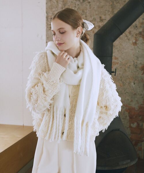 フリンジストール（マフラー）｜Maison de FLEUR（メゾンドフルール