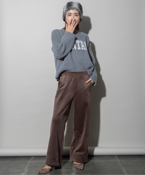 lodie(ロディ)の「ストレッチコール ワイドパンツ(その他パンツ・レディース・ブラウン/ベージュ/カーキ/ブラック・FREE)」の11枚目の写真