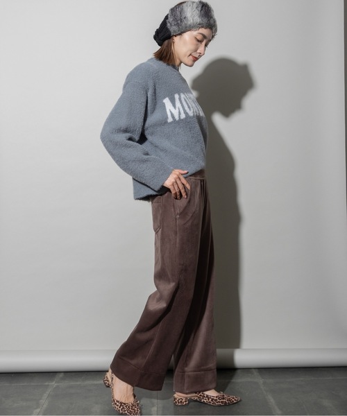 lodie(ロディ)の「ストレッチコール ワイドパンツ(その他パンツ・レディース・ブラウン/ベージュ/カーキ/ブラック・FREE)」の15枚目の写真