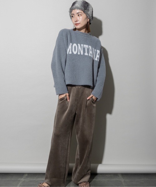 lodie(ロディ)の「ストレッチコール ワイドパンツ(その他パンツ・レディース・ブラウン/ベージュ/カーキ/ブラック・FREE)」の16枚目の写真