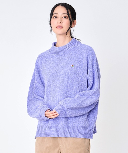 セール】モールニット モックネック プルオーバー（ニット/セーター