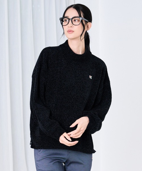 Arnold Palmer(アーノルドパーマー)の「モールニット モックネック プルオーバー(ニット/セーター・レディース・ブラック/グリーン/パープル/ベージュ/テラコッタ・M/L/S)」の2枚目の写真