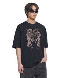 NOMANUAL（NOMANUAL）の「「NOMANUAL /ノーマニュアル」SKELETON HANDS T-SHIRT（Tシャツ/カットソー）」